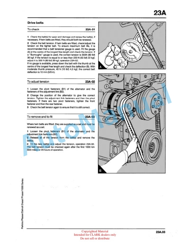 Alternative view of Clark CMP 40, 45, 50S Service Manual SM-648