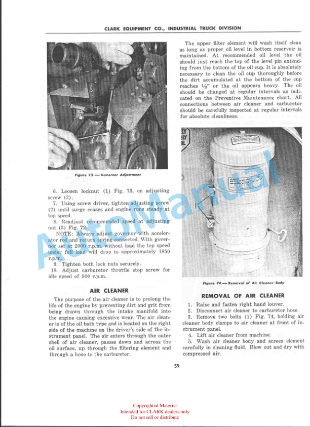 Clark Code 19 Maintenance Manual-3