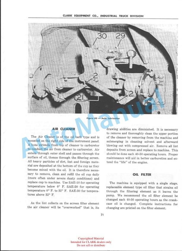Clark Code 19 Maintenance Manual-5