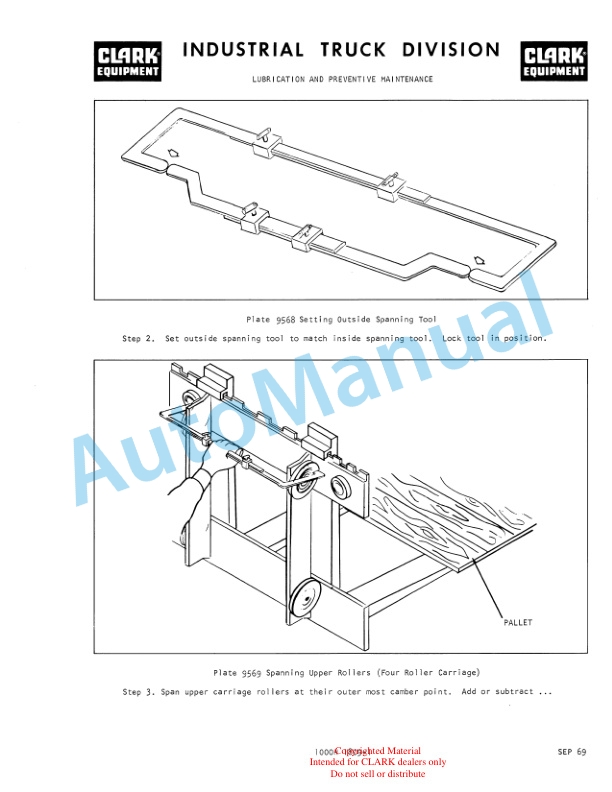 Clark Code 269 Model ST245 Maintenance Manual-4