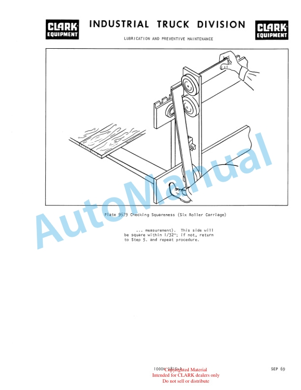 Clark Code 269 Model ST245 Maintenance Manual-5