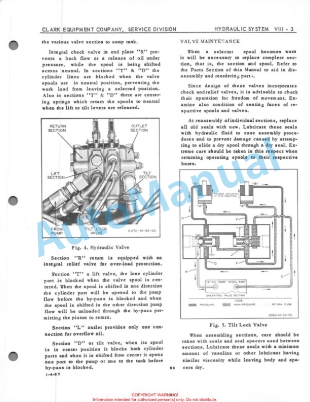 Clark Code 83 Maintenance Manual-5