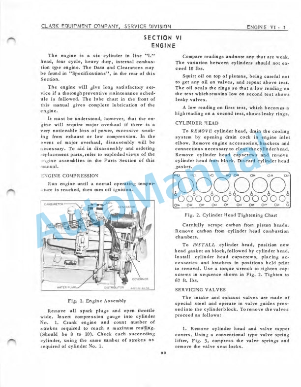 Clark Code 88-1 Maintenance Manual-3
