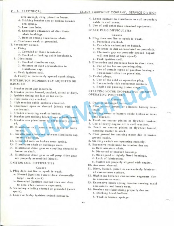Clark Code 8A Maintenance Manual-2