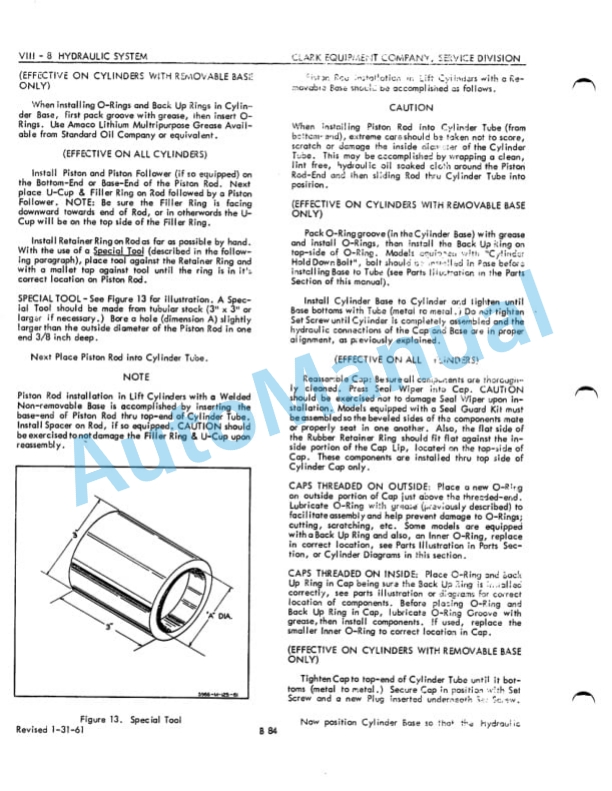 Clark Code B84 Maintenance Manual-4