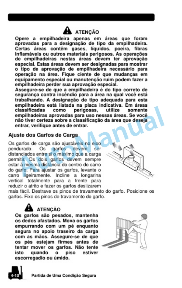 Clark CQ 20, 25, 30 D, CQ 20, 25, 30 L Operator Manual OM-789 POR-2