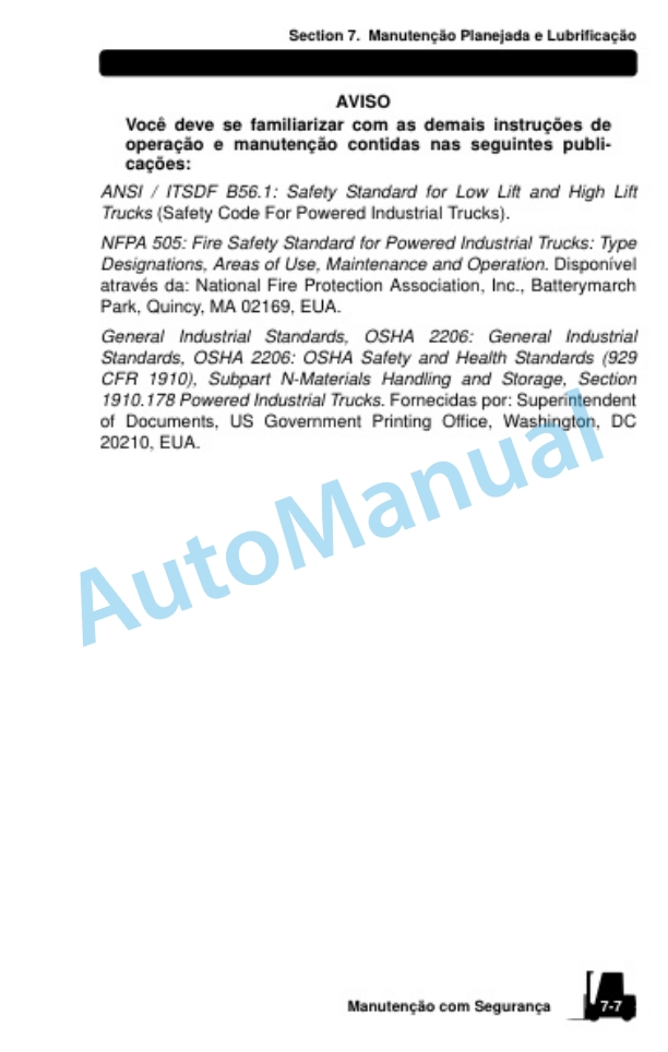 Clark CQ 20, 25, 30 D, CQ 20, 25, 30 L Operator Manual OM-789 POR-4