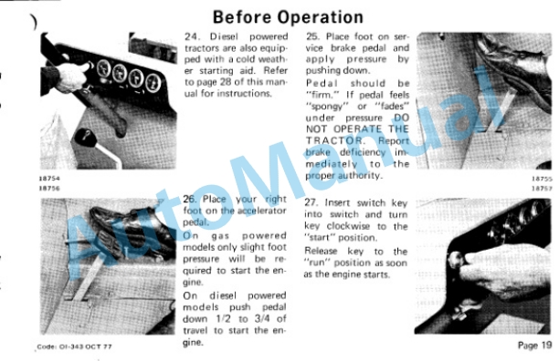 Clark CTA 30-50 Operator Instruction Manual OI-343-2