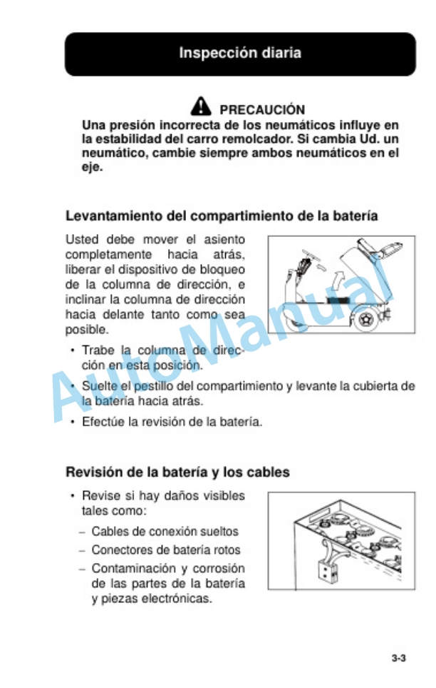 Clark CTX 40, CTX 70 Electric Towing Truck Operator Manual OM-855 SPA-3