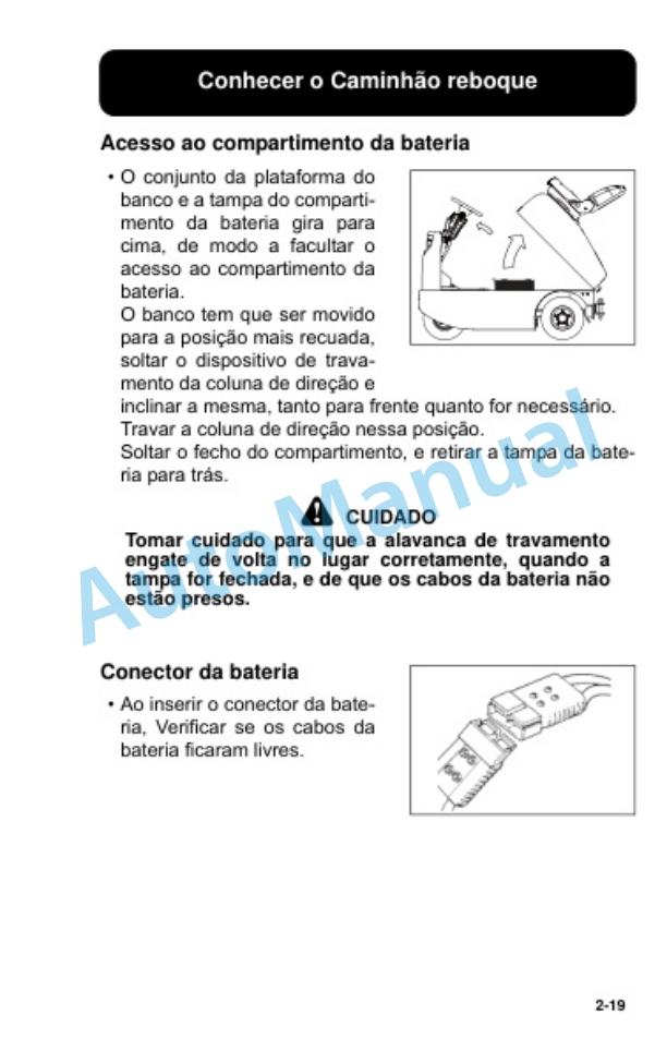 Clark CTX 40, CTX 70 Electric Towing Truck Operator Manual OM-856 POR-2