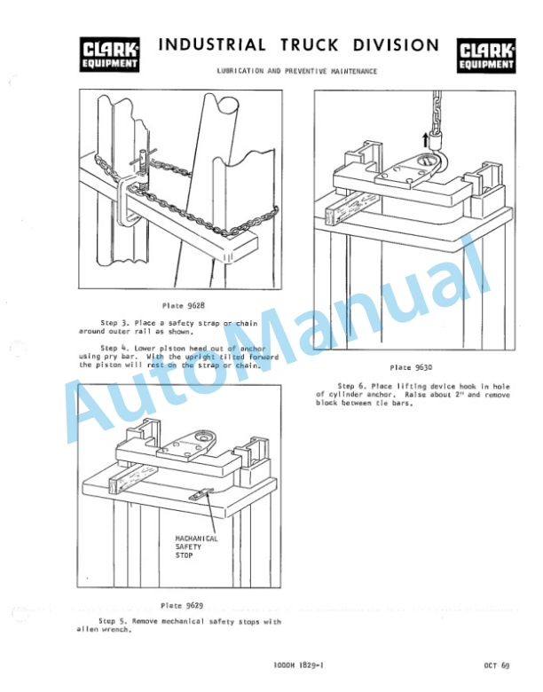 Clark CY 100, CY 120, CY 140, CHY 100, CHY 120, CHY 140 Operator Manual O-153 3rd-4