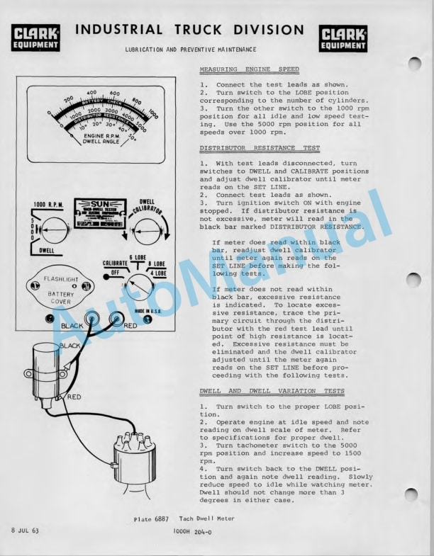 Clark CY 6044 Operator Manual O-176-2