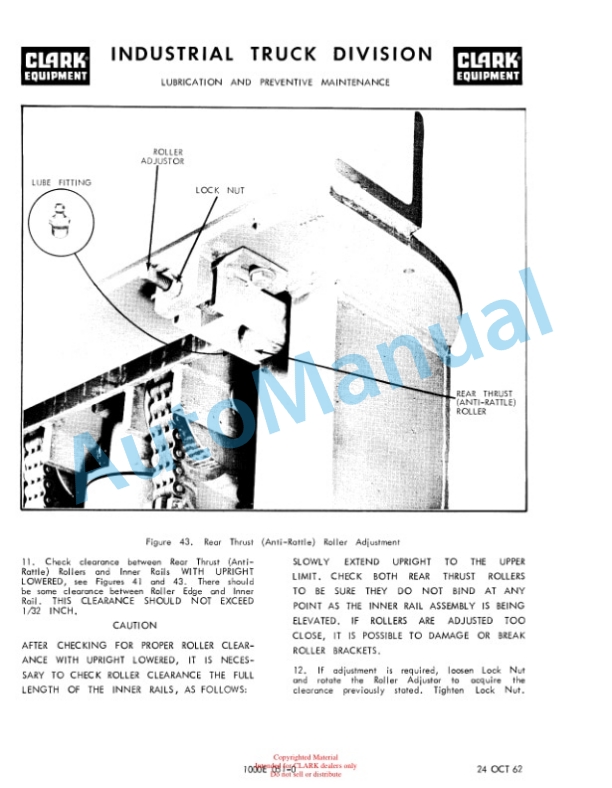 Clark CY150B, CY300B Operator Manual O-B88-2-4