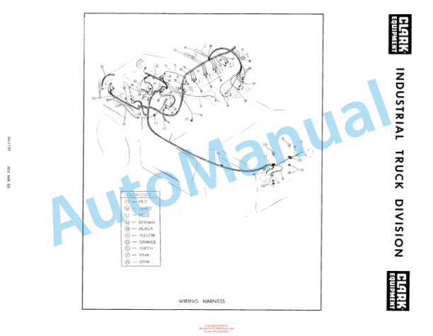 Clark Diesel Clarktor E Parts Book X142 2216-2