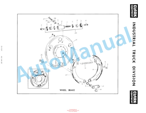 Clark Diesel Clarktor E Parts Book X142 2216-3