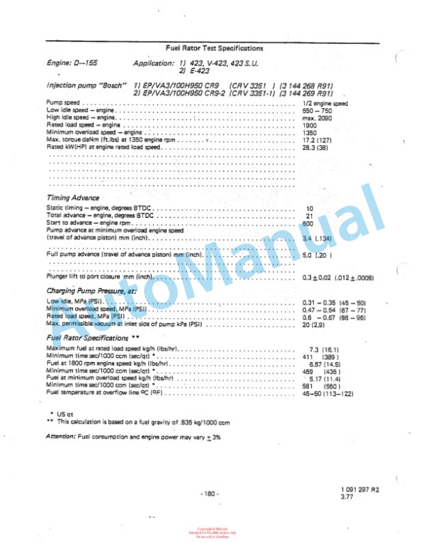 Clark DPR20, DPR25, DPR30 Diesel Rough Terrain Lift Truck Adjustment and Repair Manual OH-533-4