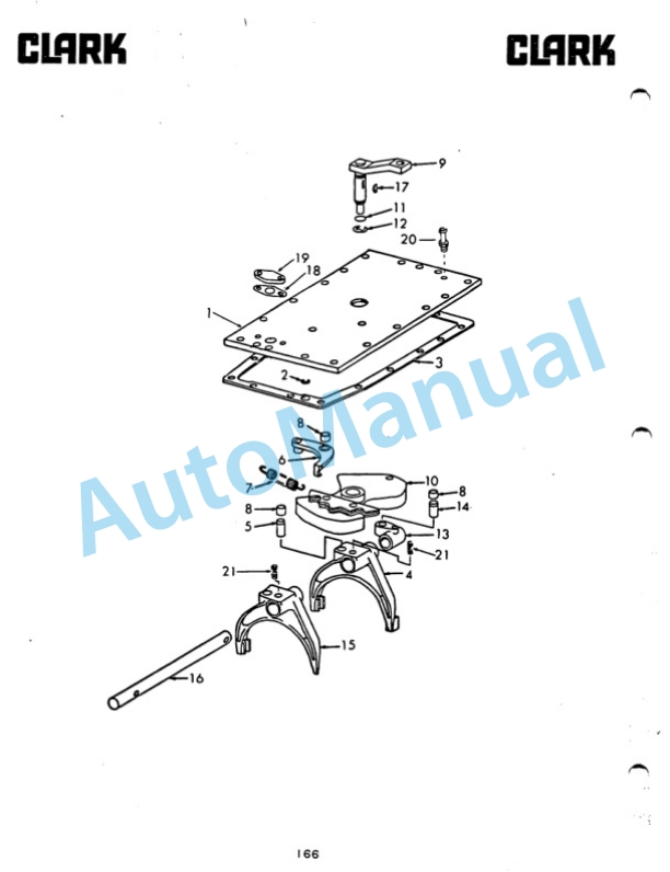 Clark DRT30 Diesel Rough Terrain Lift Truck Parts Book DRT30-1 5640 1st-4