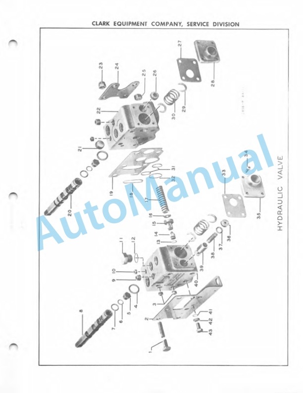 Clark Dynatork Gas Carloader D Maintenance Manual and Parts Book 8D-4