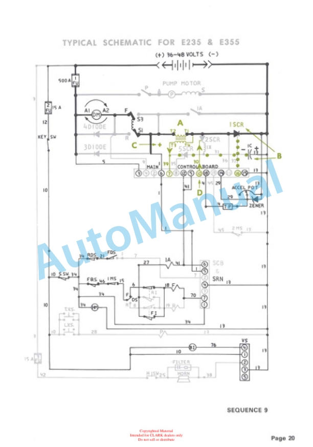 Clark E235, E335 Series Truck Equipped WIT h E.R. Solid State Control Sequence Of Operation-2