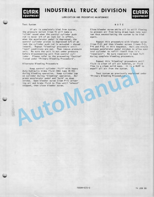Clark EC 30B, EC 40B, EC 30C, EC 40C, ECS 50C Operator Manual O-172 5th-2