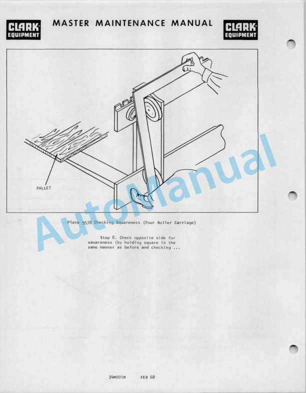 Clark EC 50, EC 60, EC 70, SG 50, SG 60, SG 70 Operator Manual O-218-3