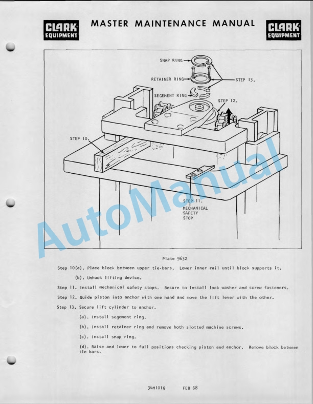 Clark EC 50, EC 60, EC 70, SV 50, SV 60, SV 70 Operator Manual O-219-4