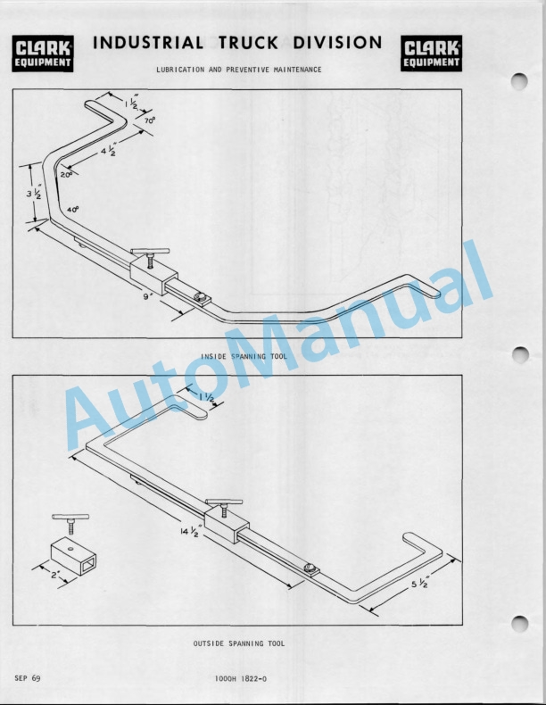 Clark EC 60 B SG, EC 70 B SG, EC 80 B SG Operator Manual O-223-2-3