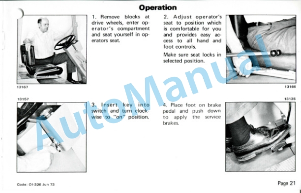 Clark EC300 20-30, TW 20-40 Operator Instruction Manual OI-326-3
