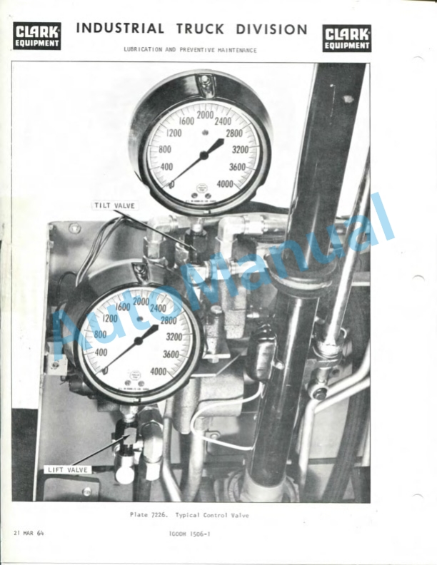 Clark EC50, EC60, EC70 Operator Manual O-9K-1-2