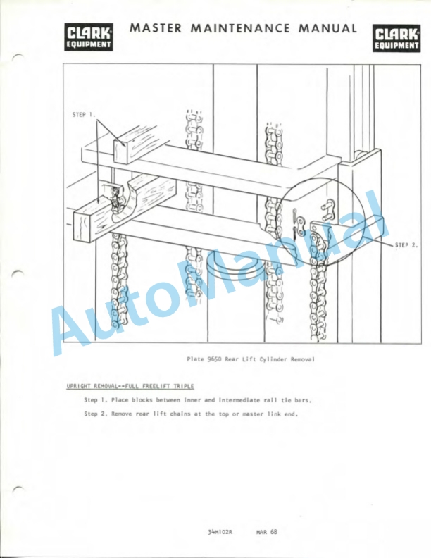 Clark EC50, EC60, EC70 Operator Manual O-9K-1-4