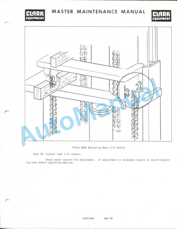 Clark EC50, EC60, EC70 Operator Manual O-9K-1-5