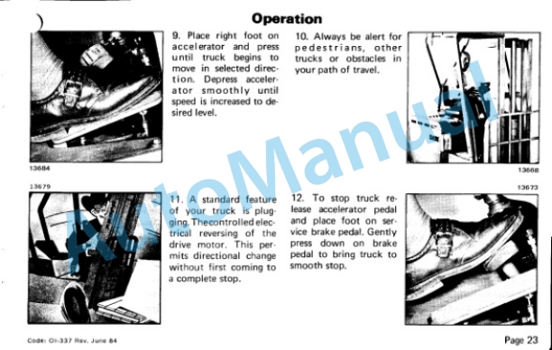Clark EC500 20-55 Operator Instruction Manual OI-337-5