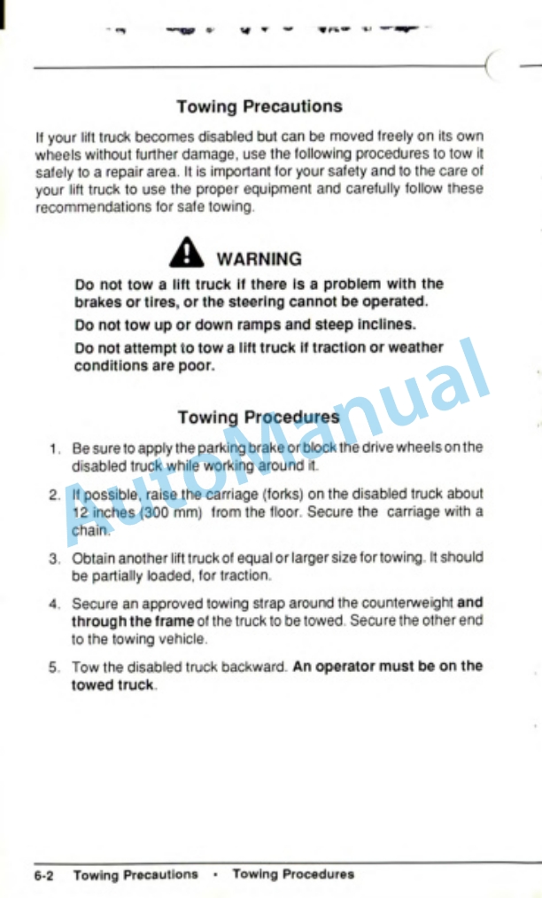Clark EC500 S30, EC500 S35 Operator Manual OM-595-3