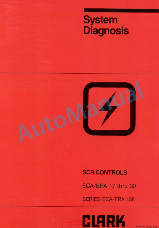 Clark ECA-EPA 138 Series SCR Controls System Diagnosis
