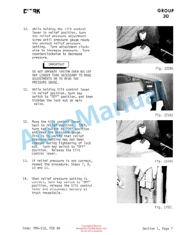 Clark ECA, EPA Planned Maintenance and Adjustment Procedures Manual PMA-510-3