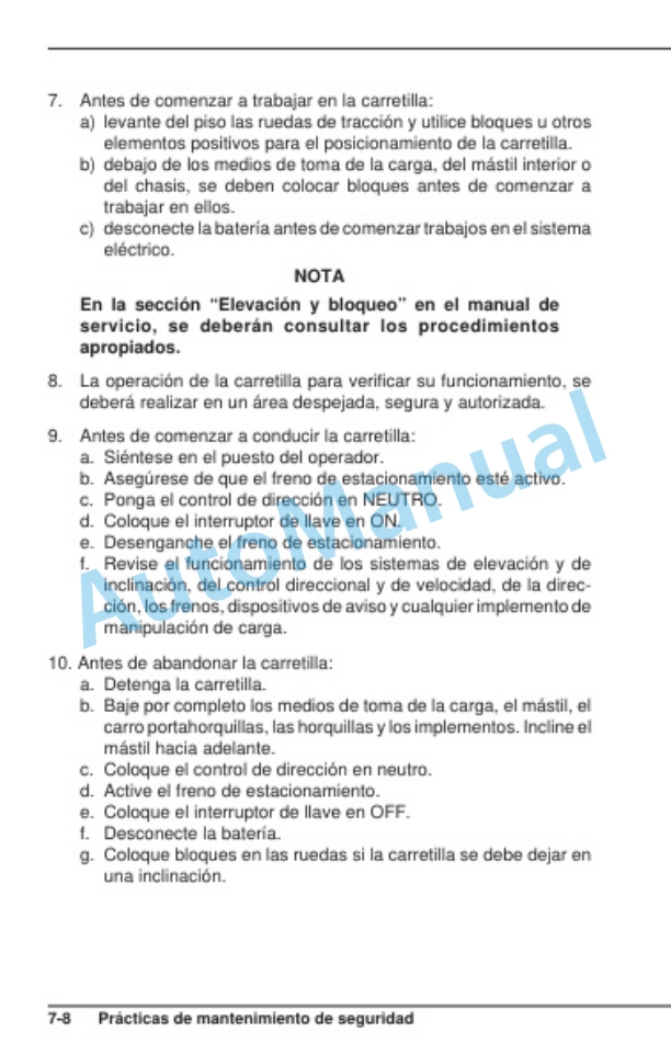 Clark ECG 20-32 Operator Manual OM-617 SP 4 Clark ECG 20-32 Operator Manual OM-617 SP-4