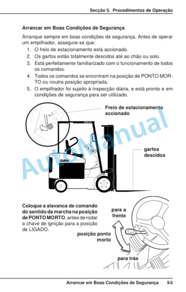 Clark ECG 20-32 Operator Manual OM-618 PO-2