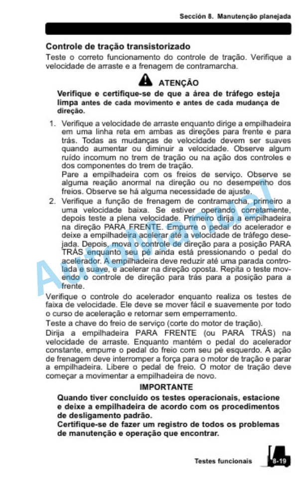 Clark ECG20-32, EPG20-32, TMG12-25, TMX12-25, ECX20-32, EPX20-32 Operator Manual OM-675 POR-5