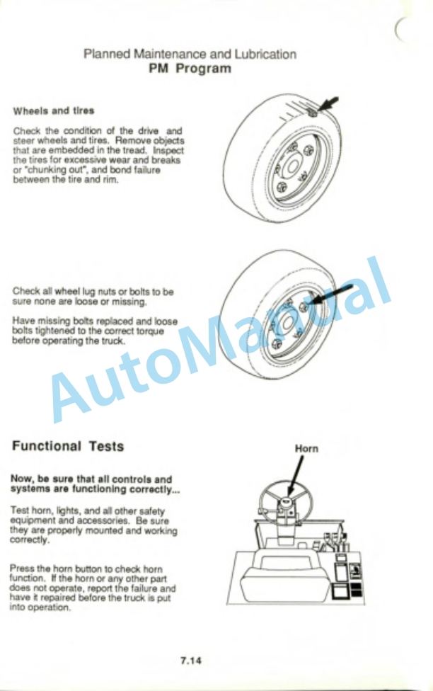 Clark ECS 17-30 Operator Manual OM-548-4
