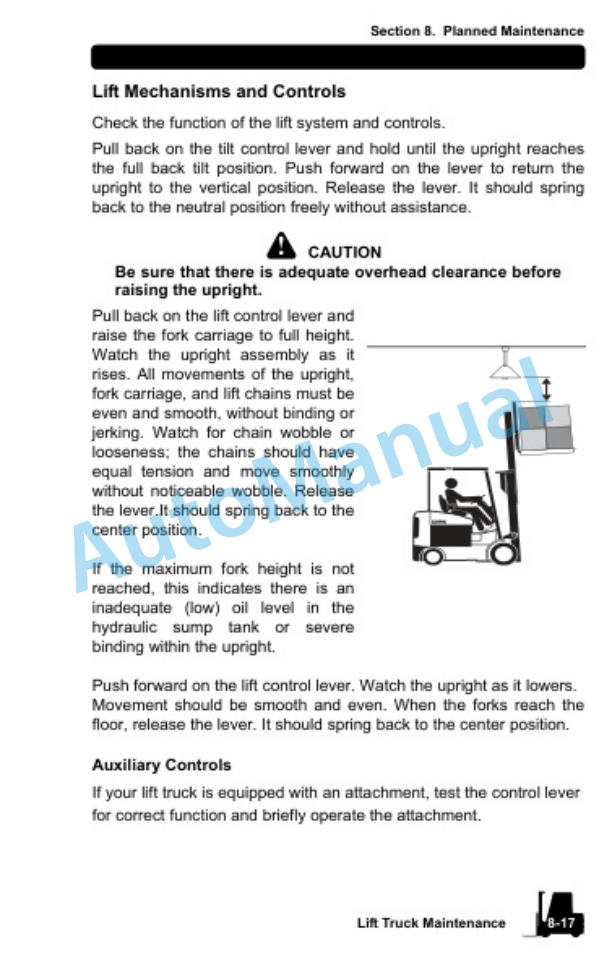 Clark ECX 20-32, TMX 12-25, GEX 16-32, GTX 16-20s Operator Manual OM-1039-5