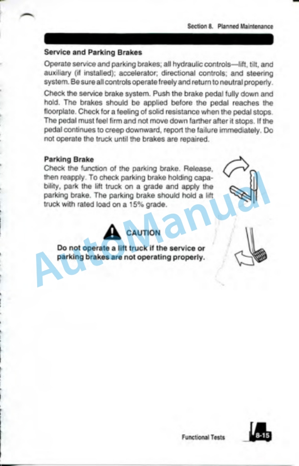 Clark Electric Rider Lift Trucks Operator Manual OM-633-5