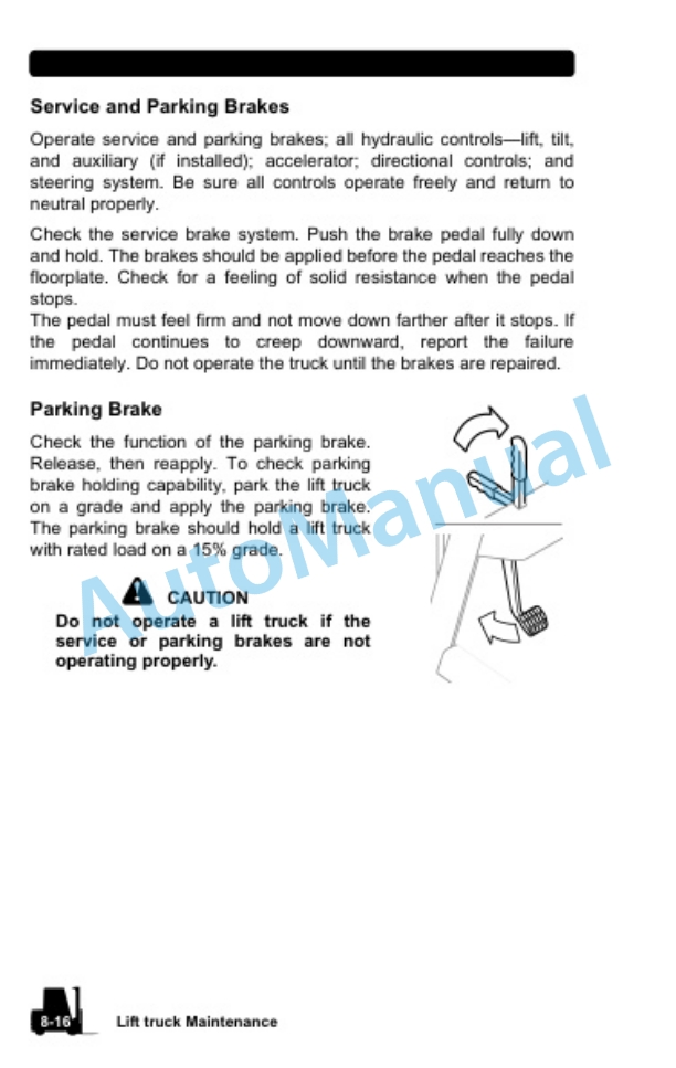 Clark Electric Rider Lift Trucks Operator Manual OM-766-5