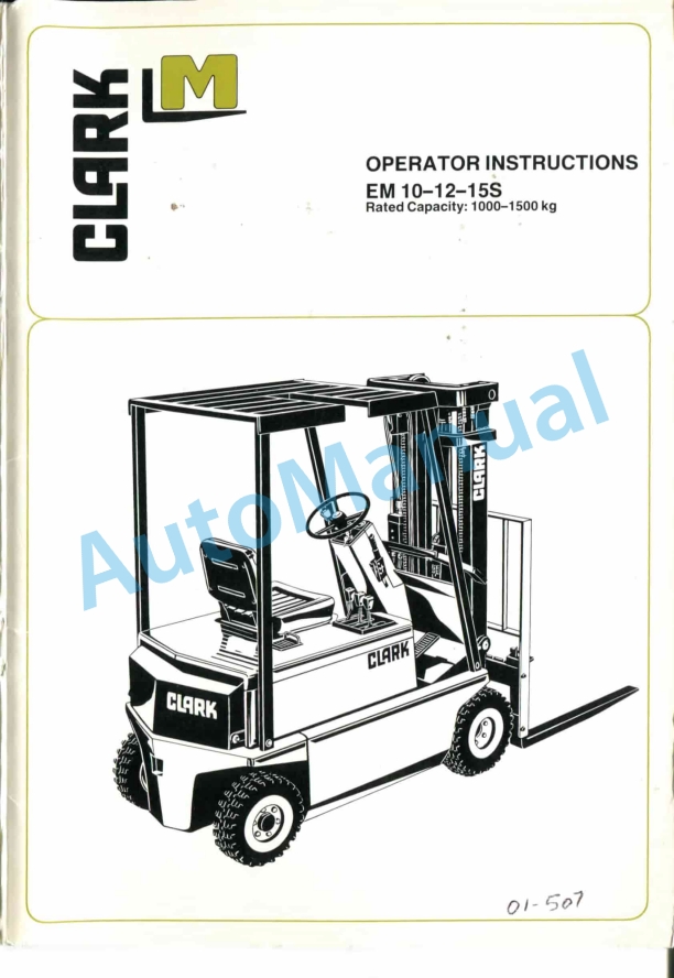 Clark EM 10-12-15S Operator Instructions OI-507