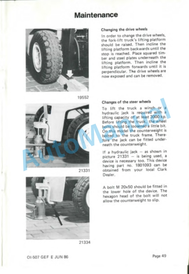 Clark EM 10-12-15S Operator Instructions OI-507-3