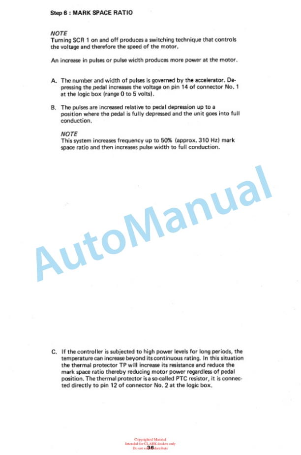 Clark EM 10-15, TM 10-15 Electrical System Training Manual-3