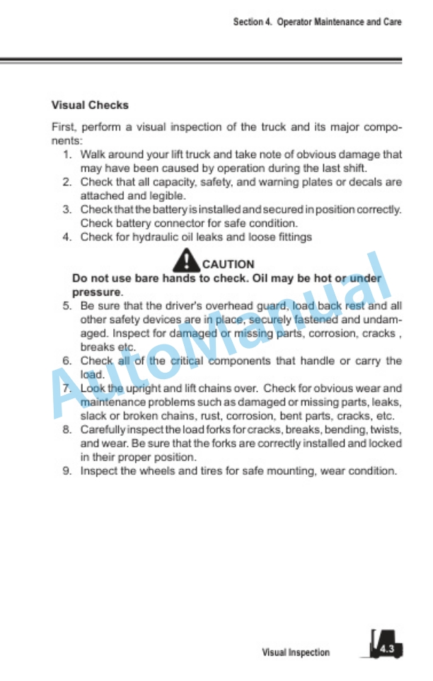 Clark ESX 12-25 Operator Manual OM-718-2