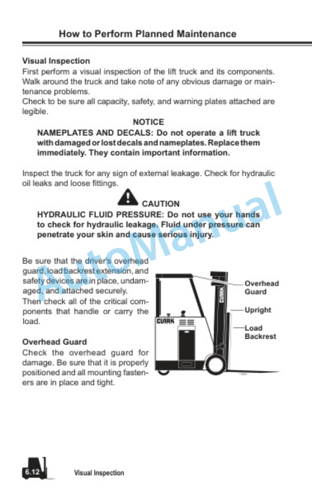 Clark ESX 12-25 Operator Manual OM-718-5