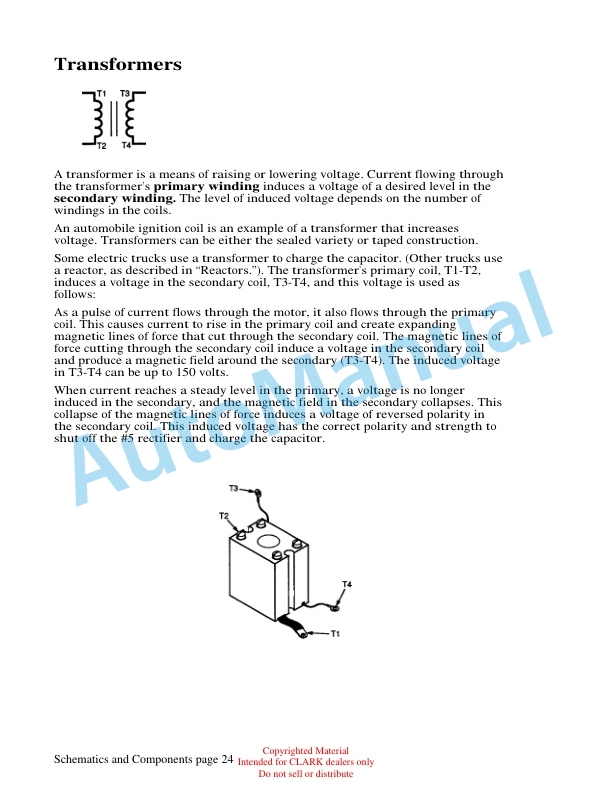 Clark ET101 Schematics and Components Technical Training-3