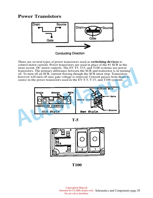 Clark ET101 Schematics and Components Technical Training-5
