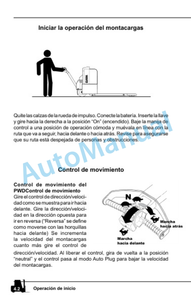 Clark EWP45 Operator Manual OM-720 ES 2 Clark EWP45 Operator Manual OM-720 ES-2